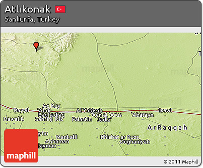 Physical Panoramic Map of Atlıkonak