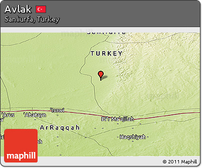 Physical Panoramic Map of Avlak