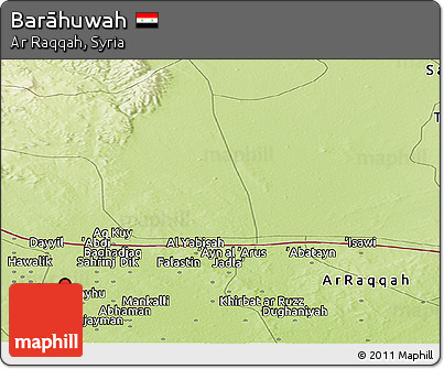 Physical Panoramic Map of Barāhuwah