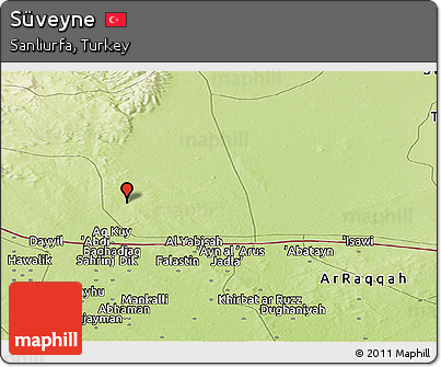 Physical Panoramic Map of Süveyne