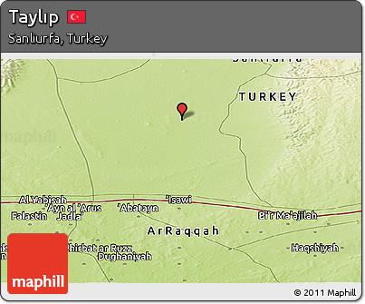 Physical Panoramic Map of Taylıp