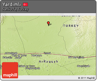 Physical Panoramic Map of Yardımlı
