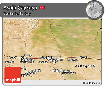 Satellite Panoramic Map of Aşağı Çaykuyu