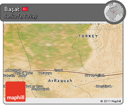 Satellite Panoramic Map of Başat