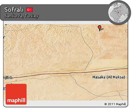 Satellite Panoramic Map of Sofralı