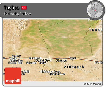 Satellite Panoramic Map of Taşlıca