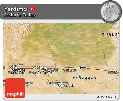 Satellite Panoramic Map of Yardımcı