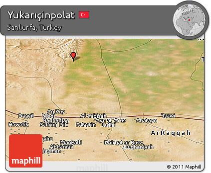 Satellite Panoramic Map of Yukarıçinpolat