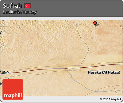 Satellite Panoramic Map of Sofralı
