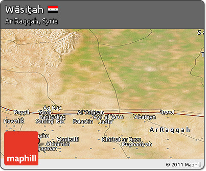 Satellite Panoramic Map of Wāsiţah