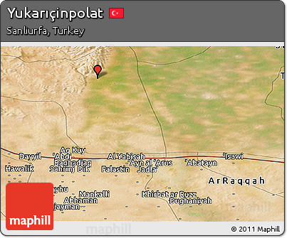 Satellite Panoramic Map of Yukarıçinpolat