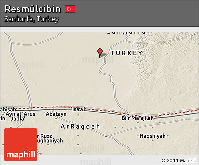 Shaded Relief Panoramic Map of Resmülcibin