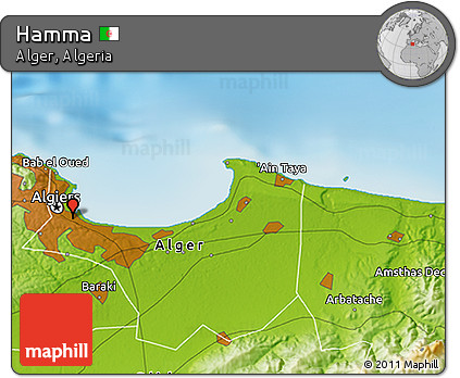 Physical 3D Map of Hamma