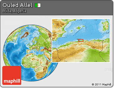 Physical Location Map of Ouled Allel