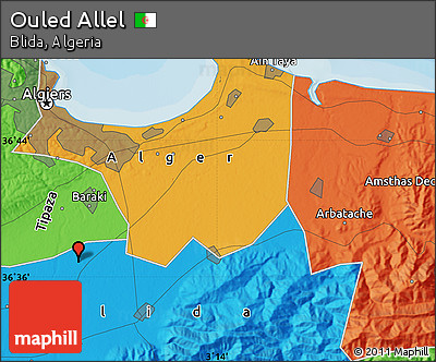 Political Map of Ouled Allel