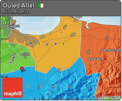 Political Map of Ouled Allel