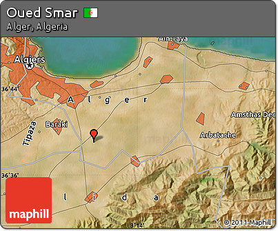 Satellite Map of Oued Smar