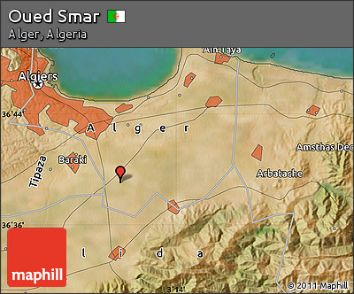 Satellite Map of Oued Smar