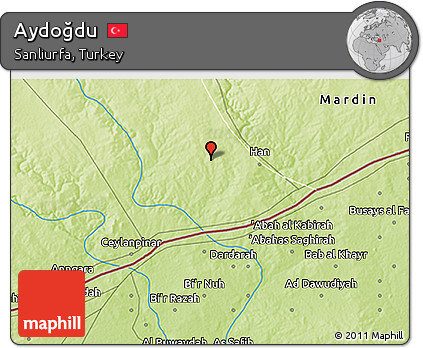 Physical 3D Map of Aydoğdu