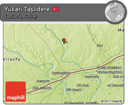 Physical 3D Map of Yukarı Taşlıdere