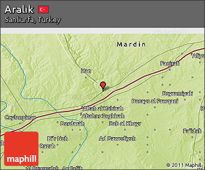 Physical 3D Map of Aralık