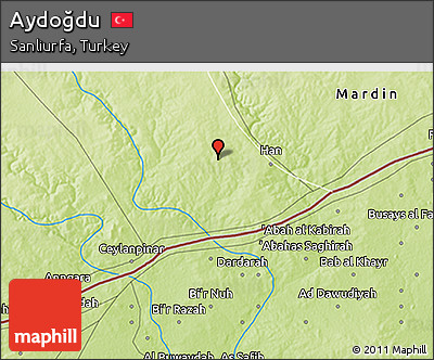 Physical 3D Map of Aydoğdu