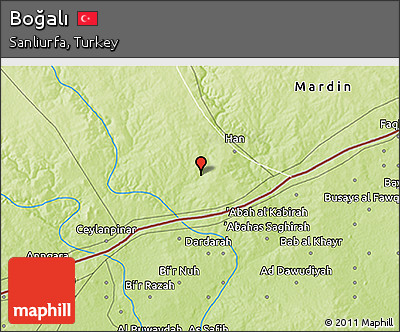 Physical 3D Map of Boğalı