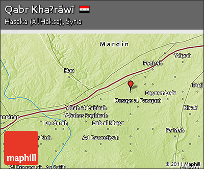 Physical 3D Map of Qabr Khaḑrāwī