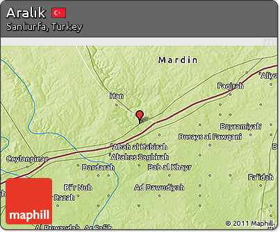 Physical 3D Map of Aralık