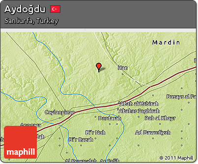 Physical 3D Map of Aydoğdu