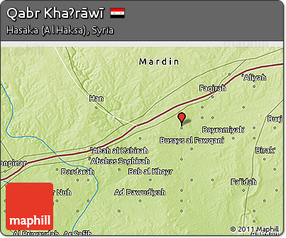Physical 3D Map of Qabr Khaḑrāwī