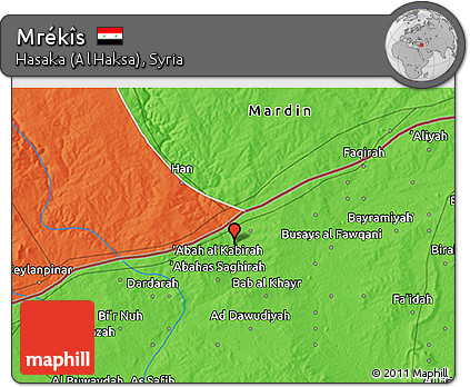 Political 3D Map of Mrékîs