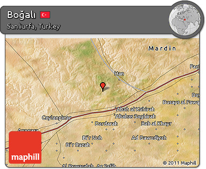 Satellite 3D Map of Boğalı
