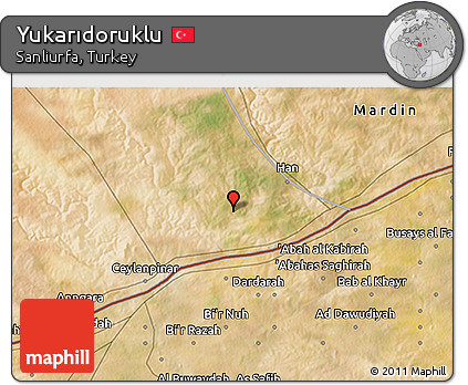 Satellite 3D Map of Yukarıdoruklu