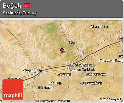 Satellite 3D Map of Boğalı