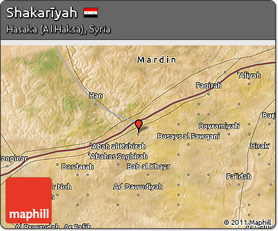 Satellite 3D Map of Shakarīyah