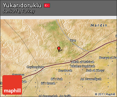 Satellite 3D Map of Yukarıdoruklu