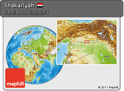 Physical Location Map of Shakarīyah
