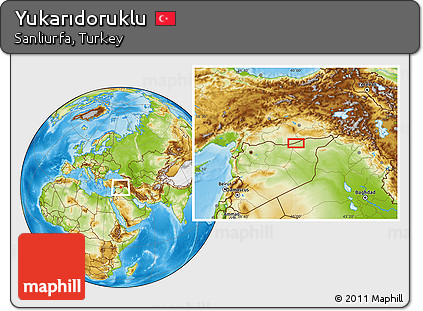 Physical Location Map of Yukarıdoruklu
