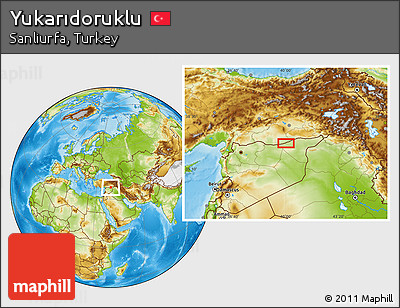Physical Location Map of Yukarıdoruklu