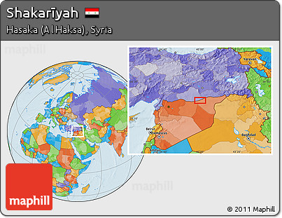 Political Location Map of Shakarīyah