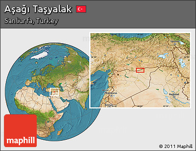 Satellite Location Map of Aşağı Taşyalak
