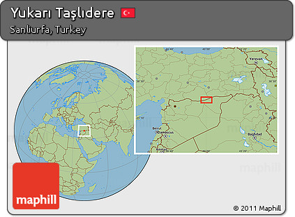 Savanna Style Location Map of Yukarı Taşlıdere
