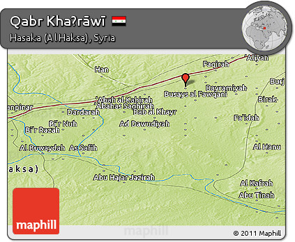Physical Panoramic Map of Qabr Khaḑrāwī