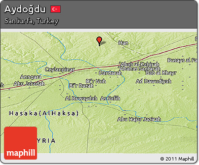 Physical Panoramic Map of Aydoğdu