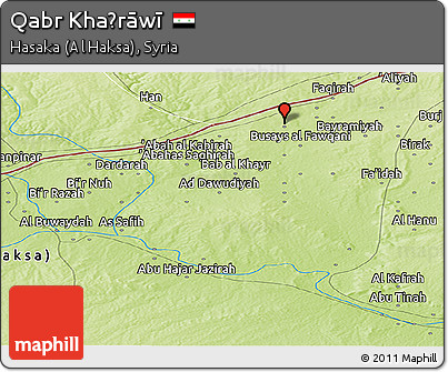 Physical Panoramic Map of Qabr Khaḑrāwī