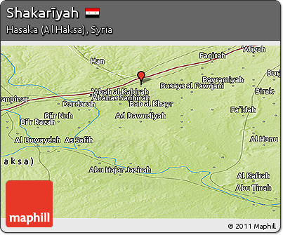 Physical Panoramic Map of Shakarīyah
