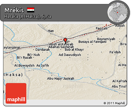 Shaded Relief Panoramic Map of Mrékîs