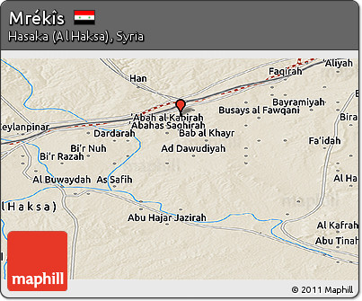 Shaded Relief Panoramic Map of Mrékîs