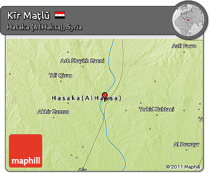 Physical 3D Map of Kīr Maţlū